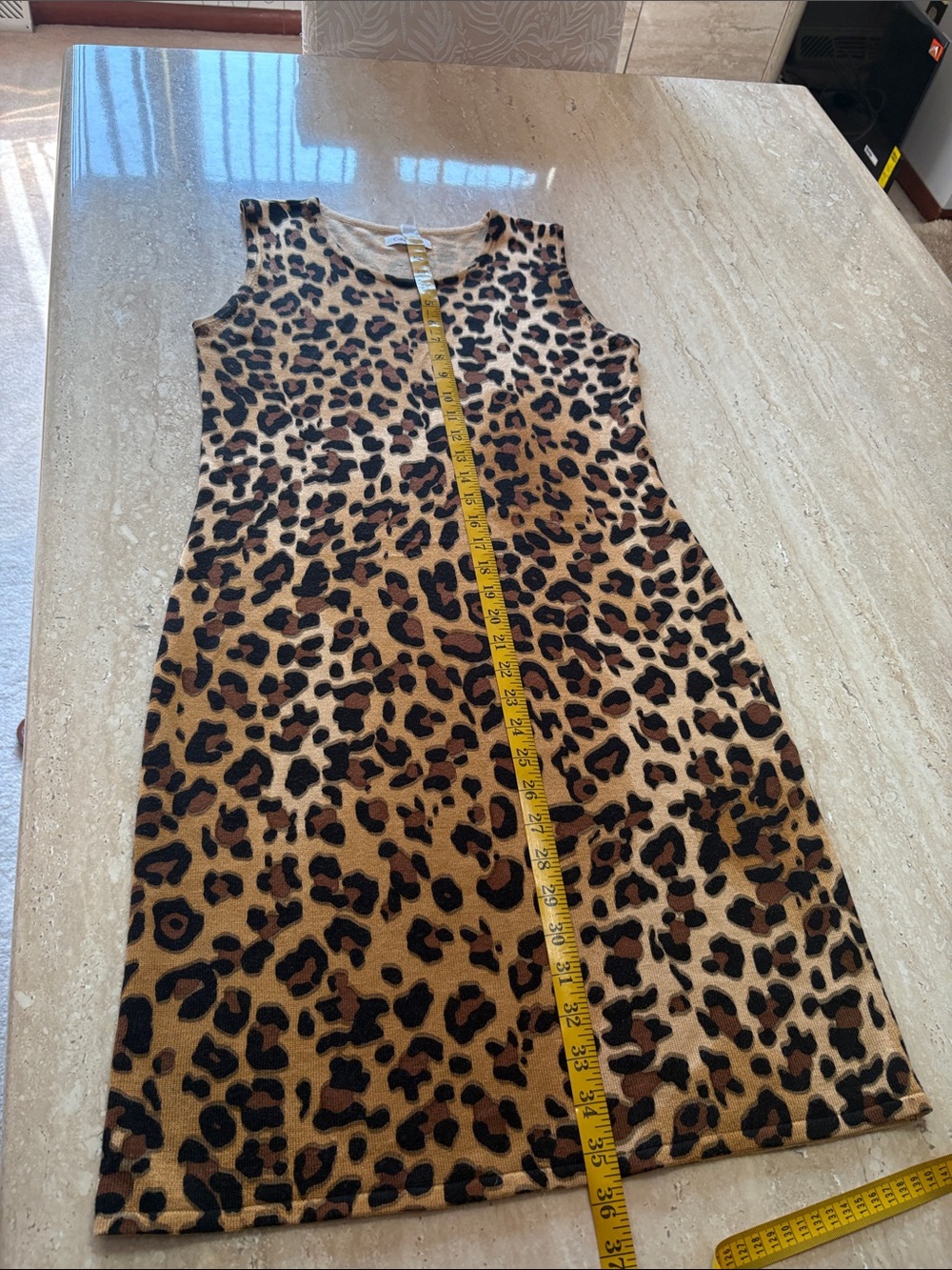 NWOT Calvin Klein Animal Print stretchy dress - Picture 9 of 10
